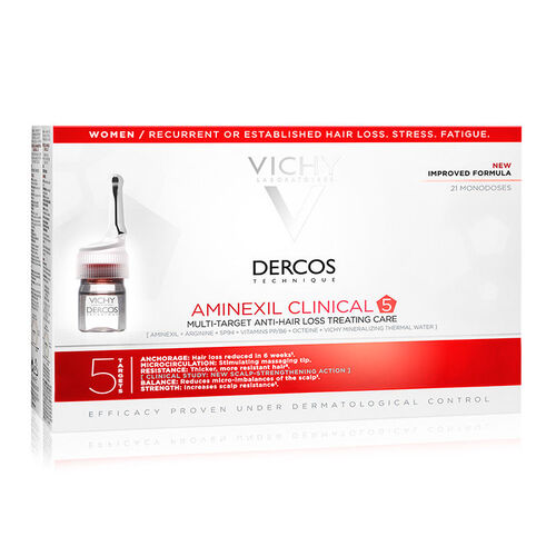 Vichy Aminexil Clinical 5 Women Dökülme Karşıtı Saç Serumu 21 × 6 ml